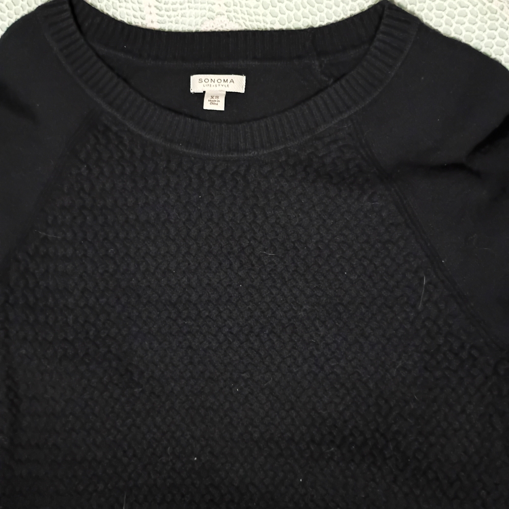 Sonoma Midnight Black Knit Pullover